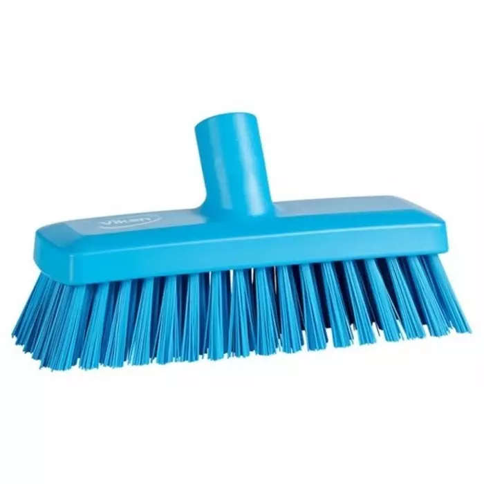 VIKAN Broom Blue With Polyester, Polypropylene & Stainless Steel Bristles for General Purpose, 70423