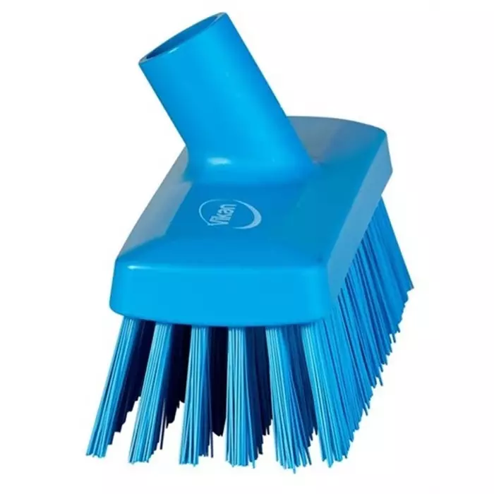VIKAN Broom Blue With Polyester, Polypropylene & Stainless Steel Bristles for General Purpose, 70423