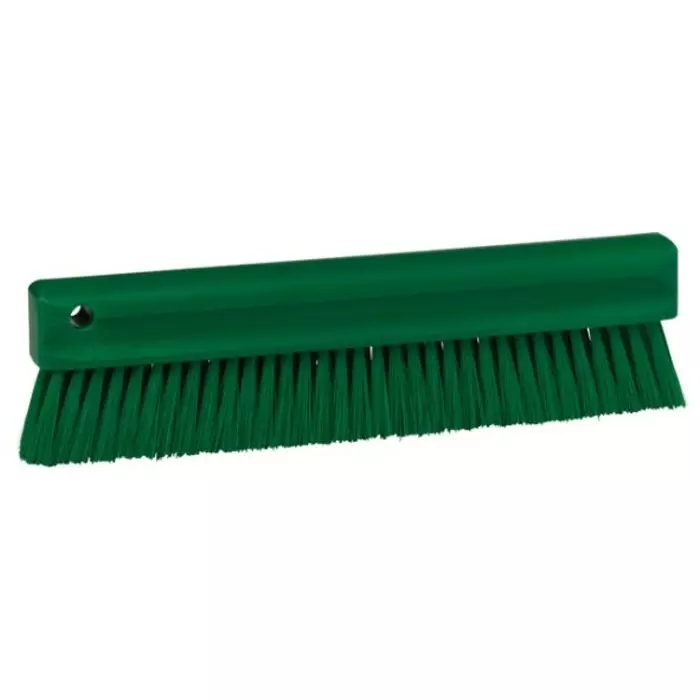VIKAN Broom Green With Polyester, Polypropylene & Stainless Steel Bristles for General Purpose, 45823