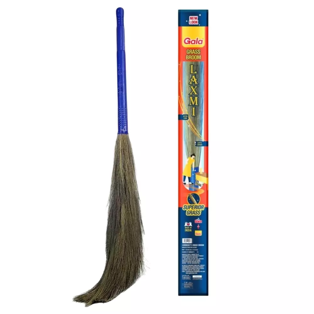 gala Laxmi Broom 94 cm Height Plastic Multicolor, 132769