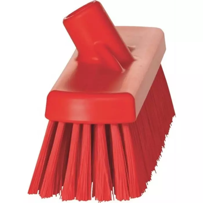 VIKAN Broom Red With Polyester, Polypropylene & Stainless Steel Bristles for General Purpose, 70684