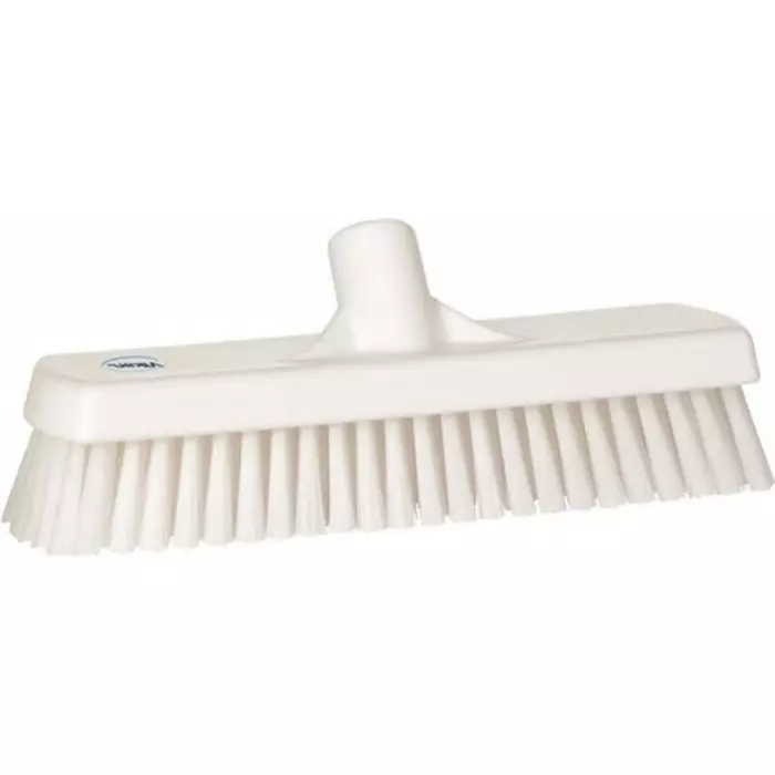 VIKAN Broom White With Polyester, Polypropylene & Stainless Steel Bristles for Deck washer brush, 70605