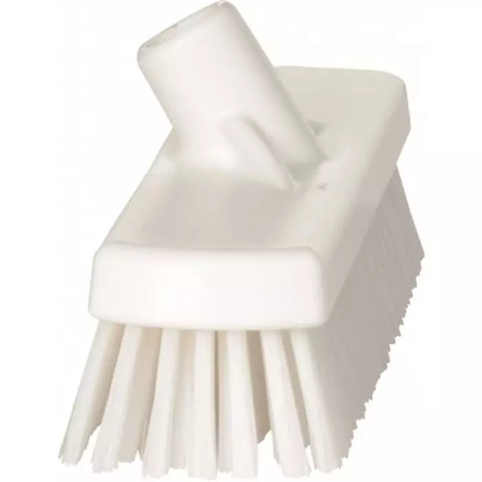 VIKAN Broom White With Polyester, Polypropylene & Stainless Steel Bristles for Deck washer brush, 70605