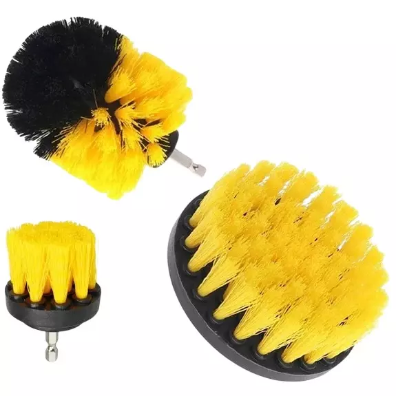 DELI Bristle Brush Set 1/4 inch (6.35 mm), EDH-QJS02-EH1 (Pack of 3 Pcs)