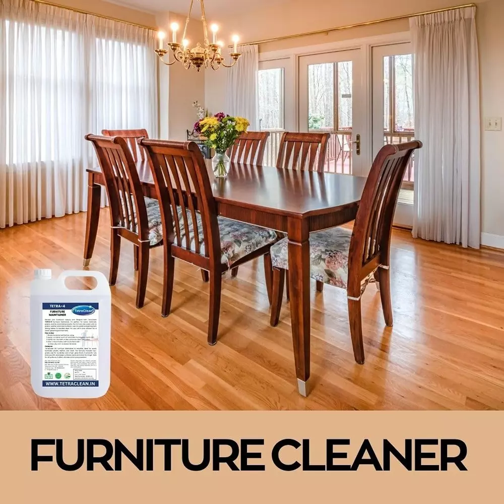 TetraClean 5 L Furniture Maintainer Polish Fresh Scent for Wood, Leather, Steel, Laminate & Plastic, Tetra_4