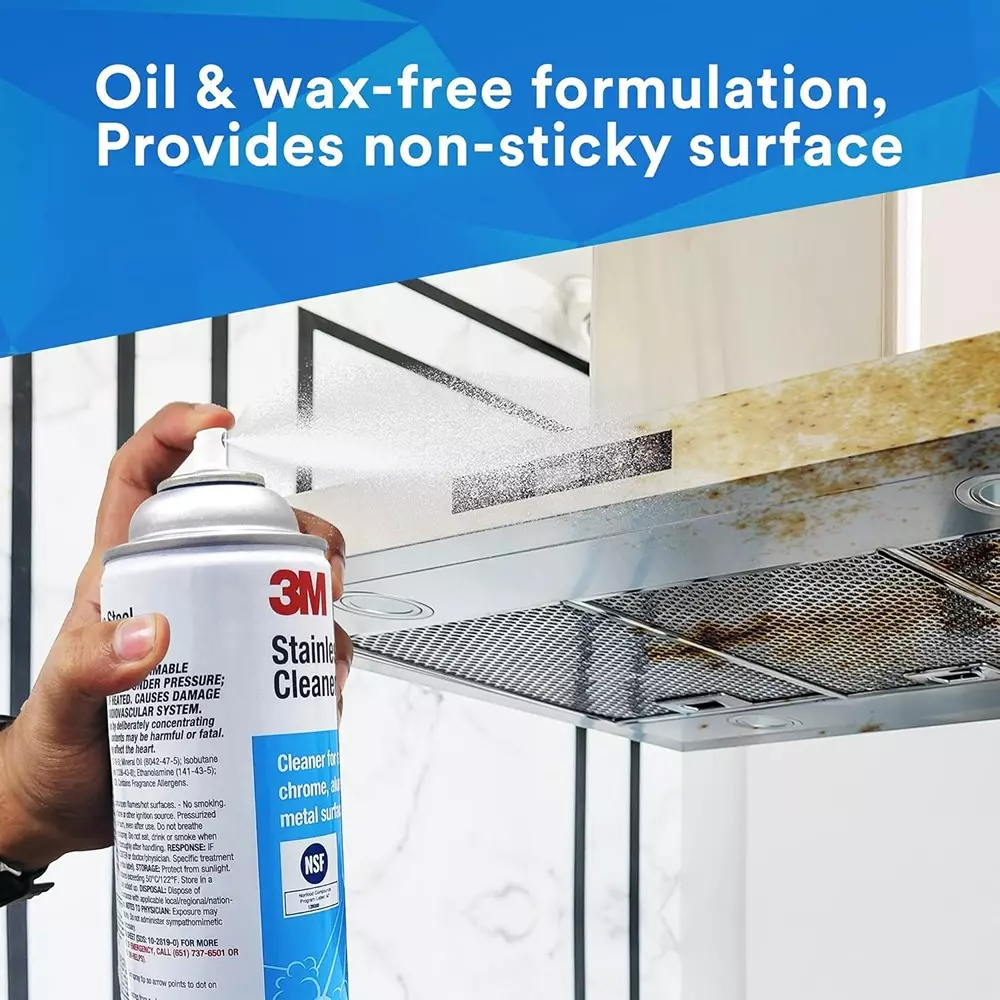 3M Stainless Steel Cleaner & Polish 621 ml Aerosol Form Citrus