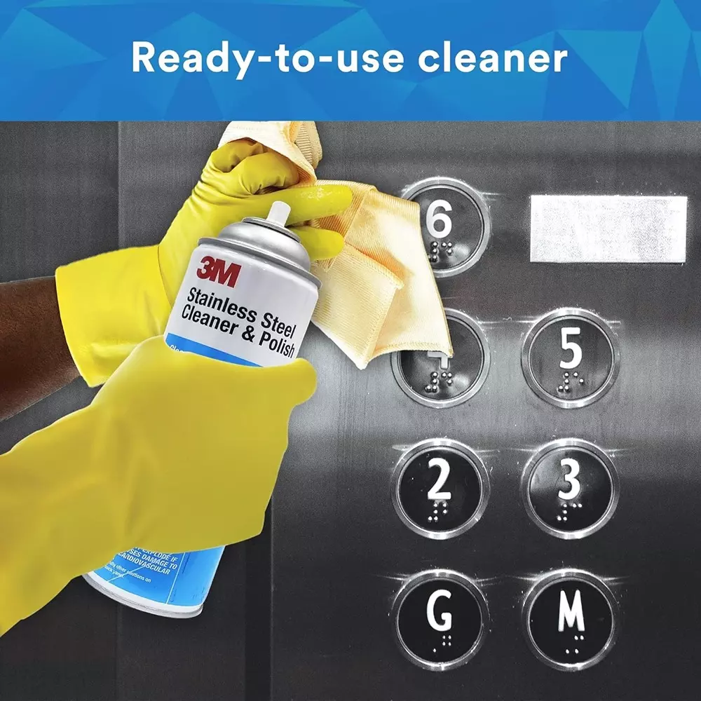 3M Stainless Steel Cleaner & Polish 621 ml Aerosol Form Citrus