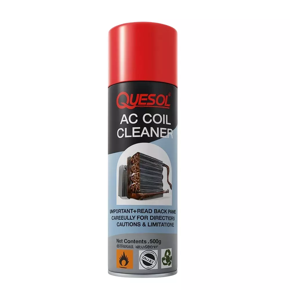 Quesol AC Coil Cleaner 500 ml Capacity Can Aerosol for Automobile Industry Use