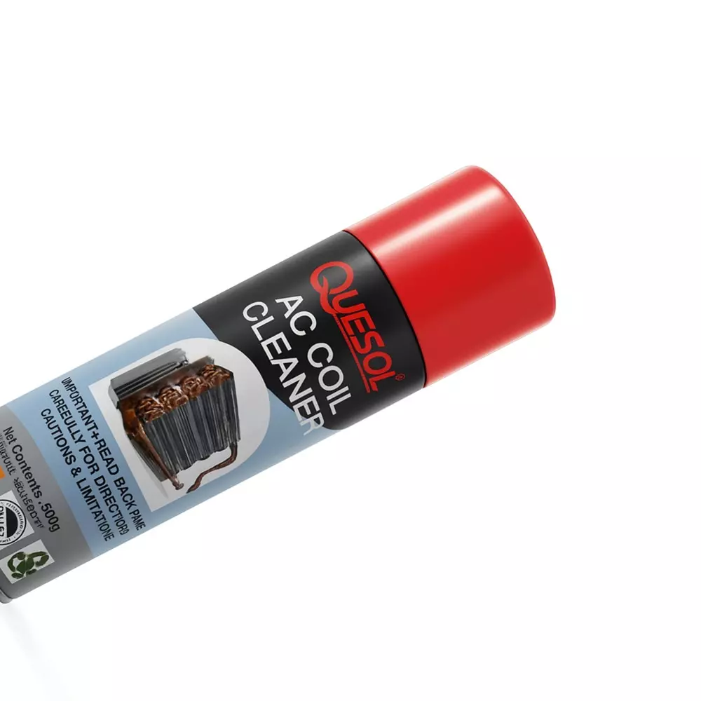 Quesol AC Coil Cleaner 500 ml Capacity Can Aerosol for Automobile Industry Use