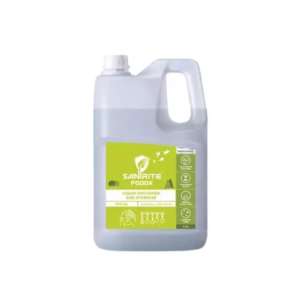 Sanirite Liquid Destainer And Sparkler 5 L Capacity, FDX-DIP