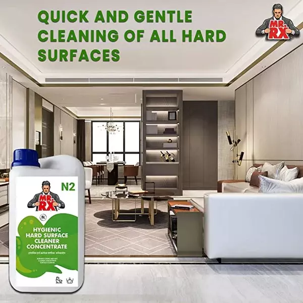 Mr. RX N2 Hygienic Hard Surface Concentrate Cleaner 5 L Can Liquid Aroma for TV Cabinet, Glass & Photo Frame