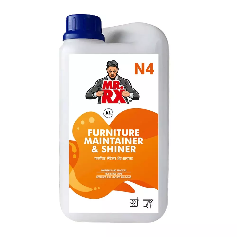 Mr. RX N4 Furniture Maintainer & Shiner 5 L Can Liquid Fresh for Wooden Cabinet, Chair, Table