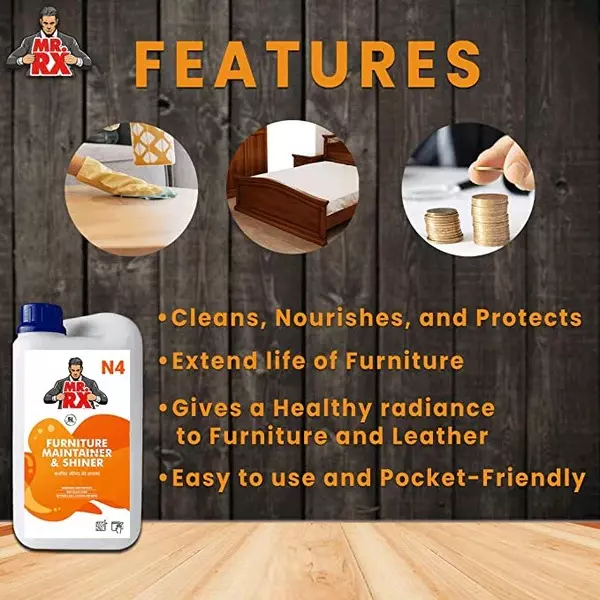 Mr. RX N4 Furniture Maintainer & Shiner 5 L Can Liquid Fresh for Wooden Cabinet, Chair, Table