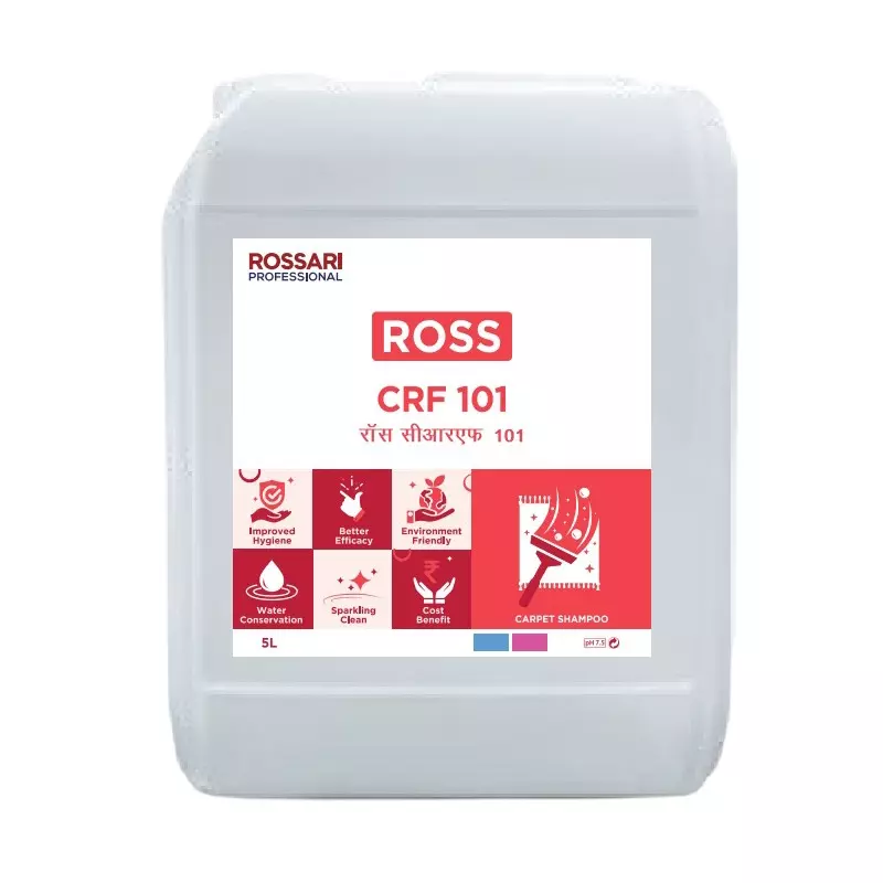 Ross Carpet Shampoo Liquid 5 L Can, ROSS CRF 101