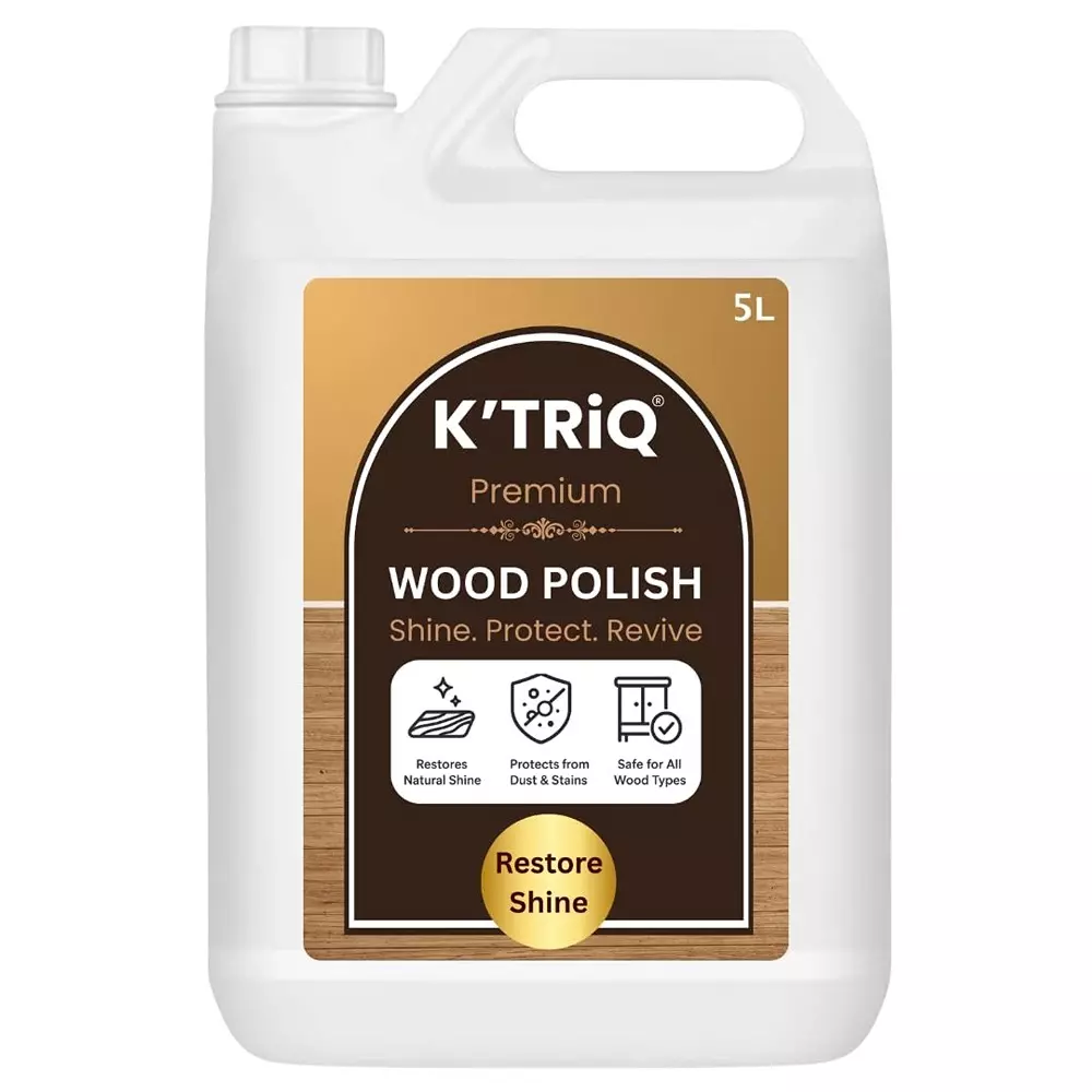 K TRiQ Wood Polish 5 L Can Liquid Hygeine for Industrial & Commercial Use