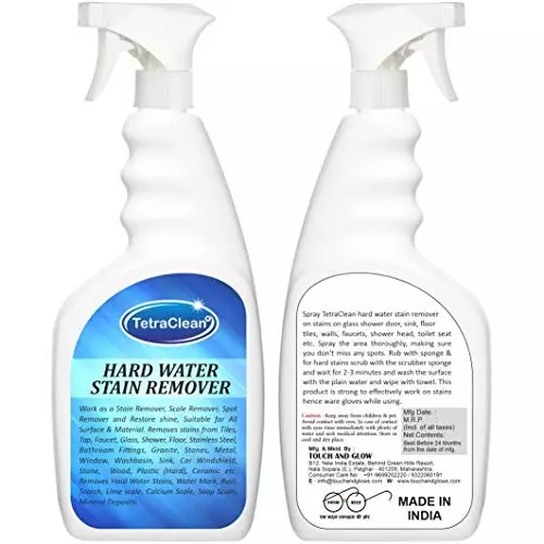 TetraClean Hard Water Stain Lime, Rust, Calcium Remover 500 ml Fragrance Free