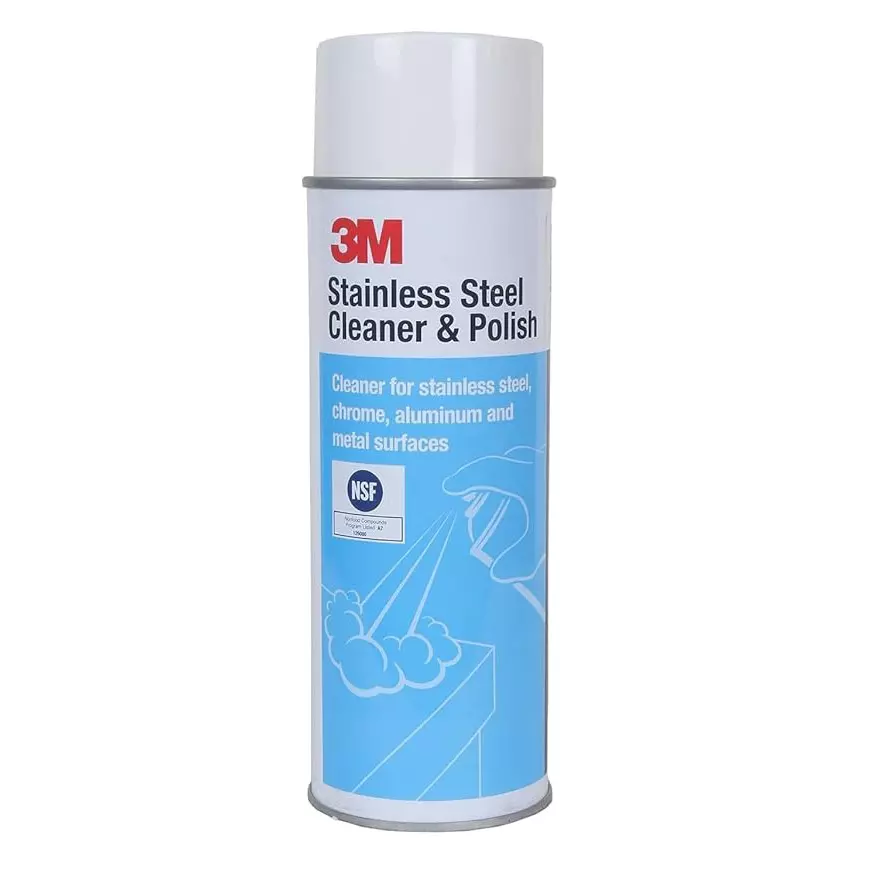 3M 600 g Each Stainless Steel Cleaner Liquid Spray Can for Removing Dirt, Finger Prints, Grease, Residues, etc (Pack of 12)