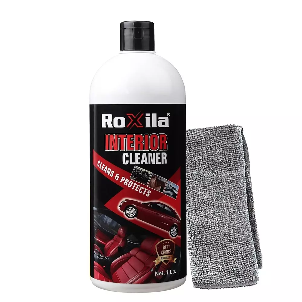 Roxila Car Multipurpose Cleaner With Microfiber Cloth 1 L Bottle Liquid for Shining & Polishing Car