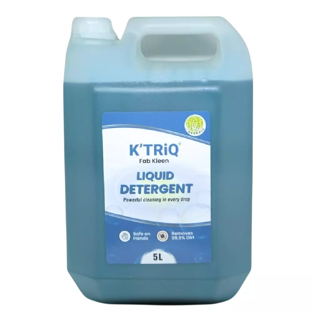 K TRiQ Detergent 5 L Can Liquid Blue Fresh for Industrial & Commercial Use, (Pack of 2 Pcs)