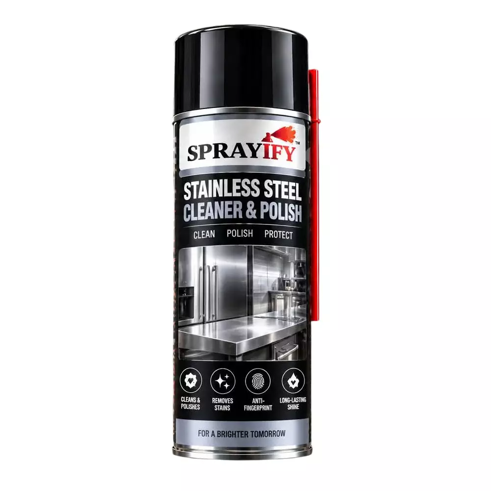 SPRAYIFY Stainless Steel Cleaner & Polish 400 ml Capacity