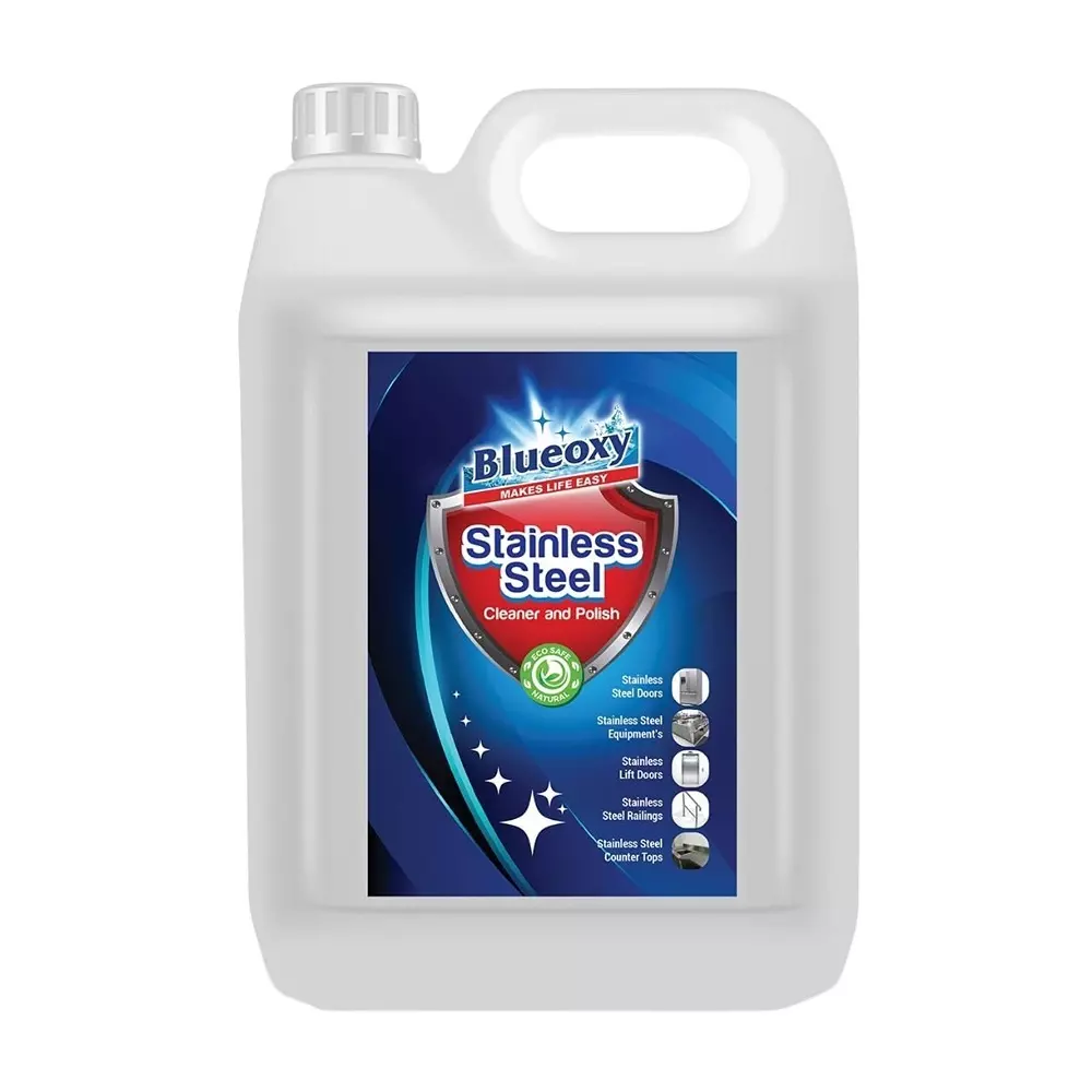 BLUEOXY Inox Cleaner & Polish 5 L Capacity Unscented For Stainless Steel Products