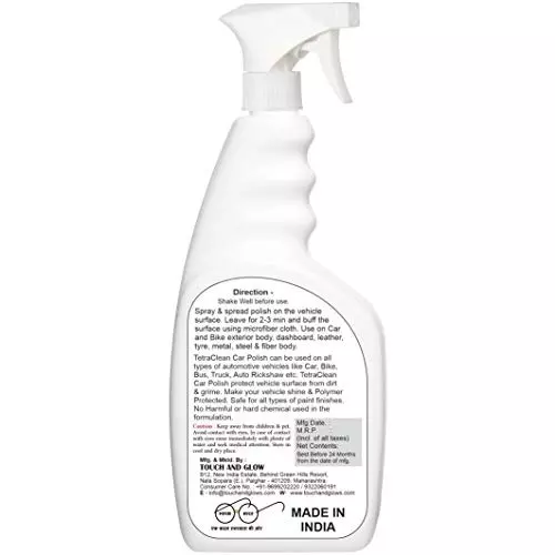 TetraClean Multipurpose All In One Spray Polish 500 ml Polymer 500 Grit for Automotive