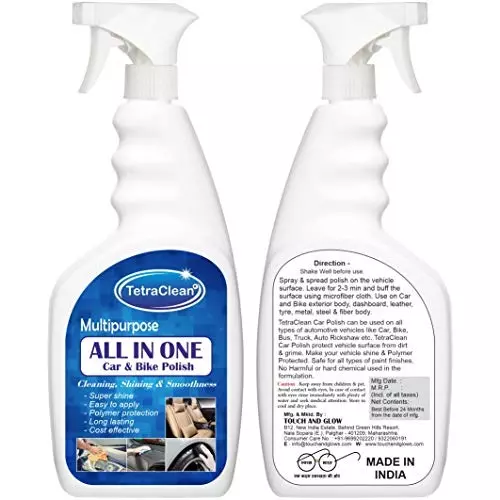 TetraClean Multipurpose All In One Spray Polish 500 ml Polymer 500 Grit for Automotive