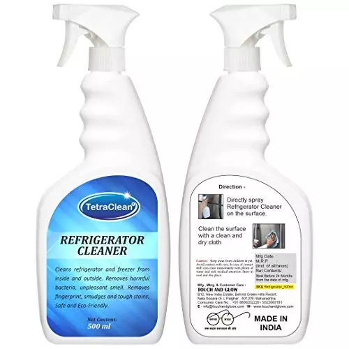 TetraClean Multipurpose Refrigerator Cleaner, Shiner and Stain Remover 500 ml Fragrance Free
