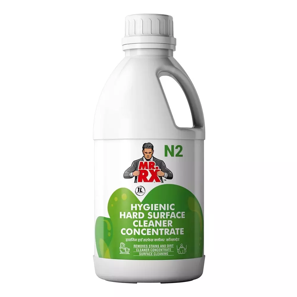Mr. RX N2 Hygienic Hard Surface Concentrate Cleaner 1 L Bottle Liquid Aroma for TV Cabinet, Glass & Photo Frame