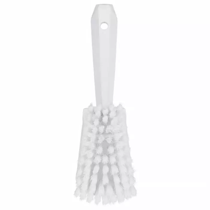 VIKAN Hand Brush Polyester, Polypropylene & Stainless Steel Bristles White, 41985