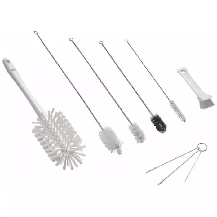VIKAN Hand Brush Polyester, Polypropylene & Stainless Steel Bristles White, 53575