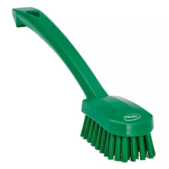 VIKAN Scrubbing Brush PET Medium 22 mm Bristle Length Green, 30882