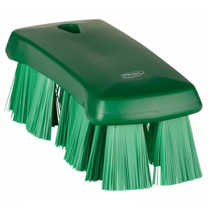 VIKAN Hand Brush Hard Polyester Bristles Green 176 mm, 38912