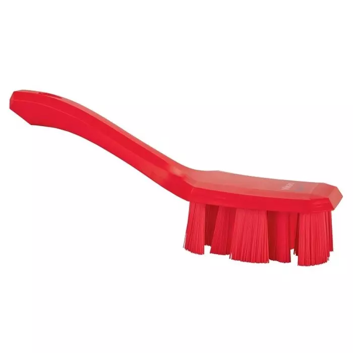 VIKAN Scrubbing Brush PET Hard 37 mm Bristle Length Red, 41794