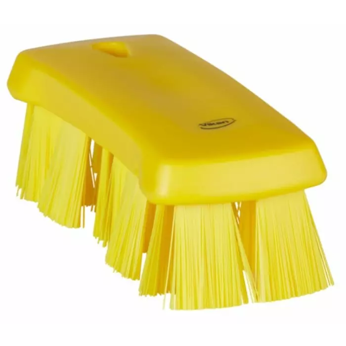 VIKAN Hand Brush Hard Polyester Bristles Yellow 176 mm, 38916