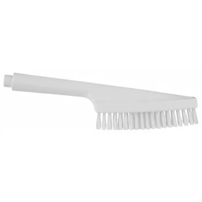 VIKAN Hand Brush Hard Polyester, Polypropylene & Stainless Steel Bristles White 25 mm, 70575