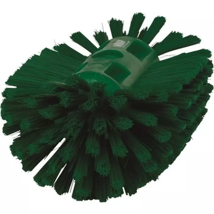 VIKAN Scrub Brush Medium Polyester, Polypropylene & Stainless Steel 40 mm Bristle Green, 70392