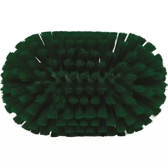 VIKAN Scrub Brush Medium Polyester, Polypropylene & Stainless Steel 40 mm Bristle Green, 70392