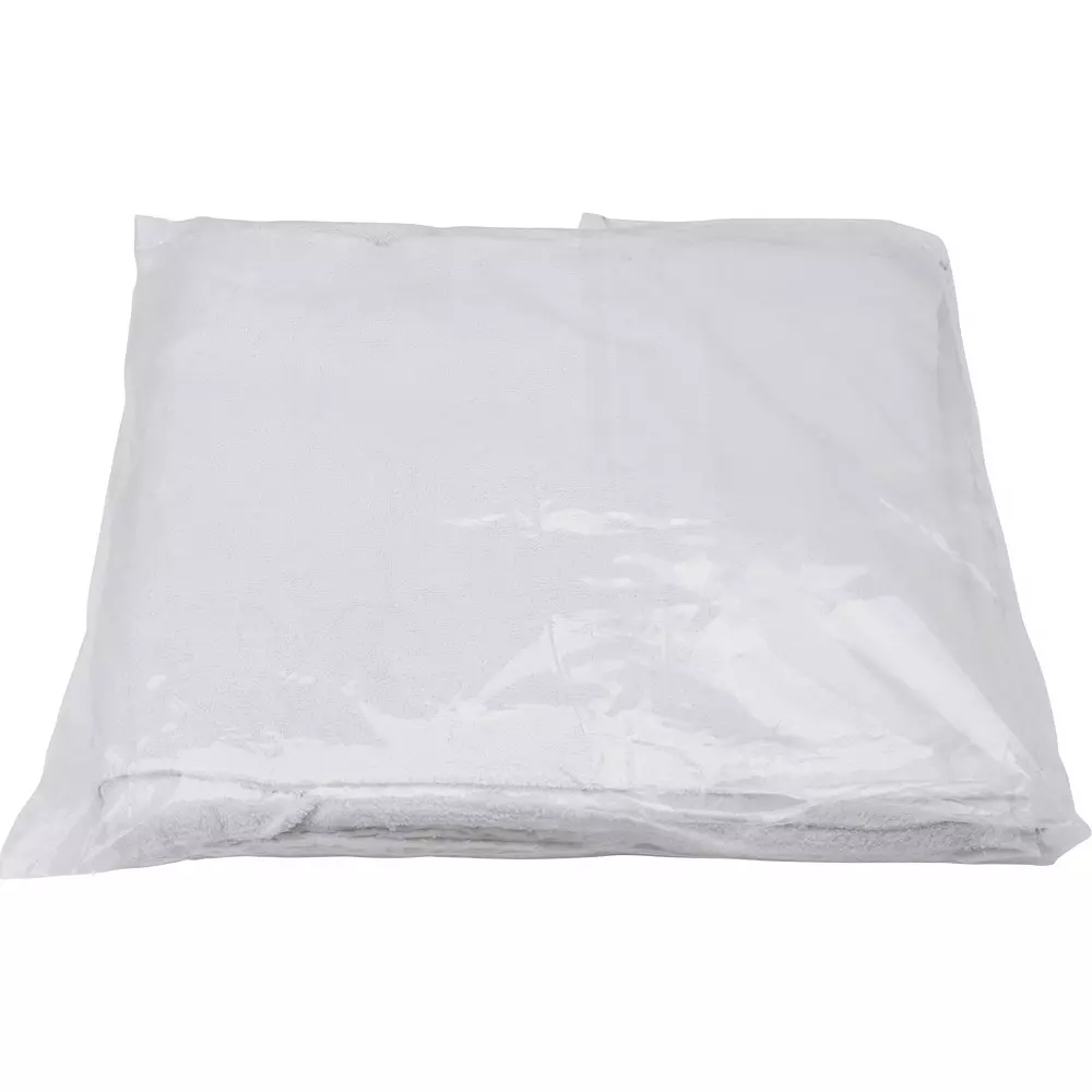 MonotaRO White Towel Waste, Face Towel Size, Edge Stitching, Used Fabric, 45314580 (Pack of 1 Kg)