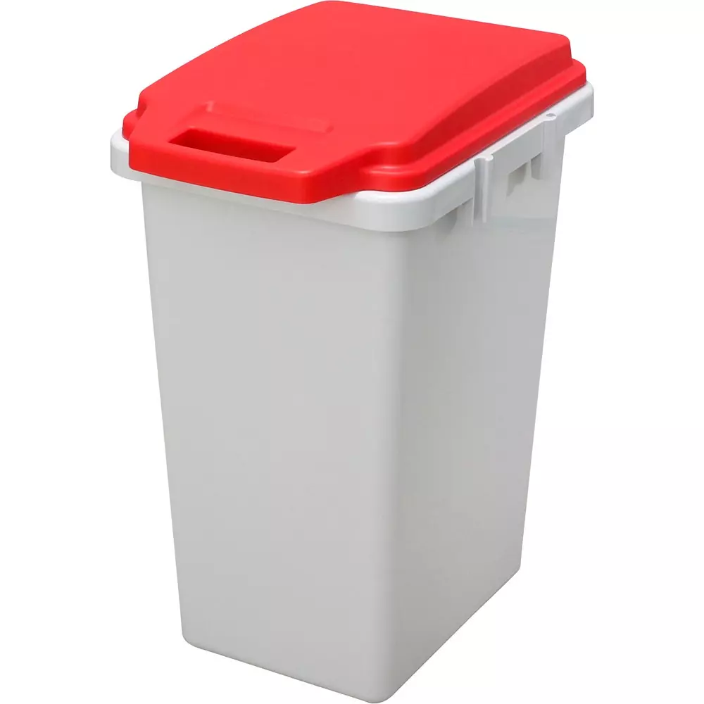 MonotaRO With Handle Sorting Pail With Odor Leakage Prevention Packing Can Be Connected Red 45 L Capacity, 50638429