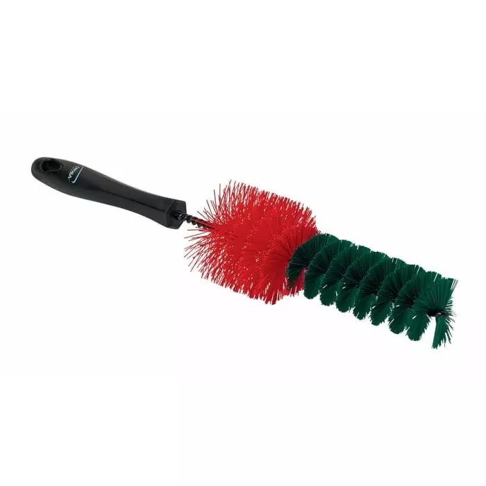 VIKAN Scrubbing Brush Polyester Hard 40 mm Bristle Length Black, 525352