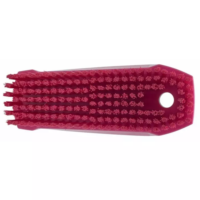VIKAN Scrubbing Brush PET Hard 17 mm Bristle Length Pink, 64401