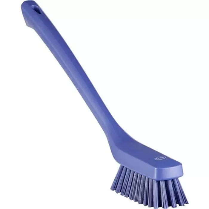 VIKAN Scrubbing Brush Polyester, Polypropylene & Stainless Steel Soft 270 mm Bristle Length Green, 41942