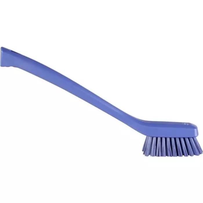 VIKAN Scrubbing Brush Polyester, Polypropylene & Stainless Steel Soft 270 mm Bristle Length Green, 41942