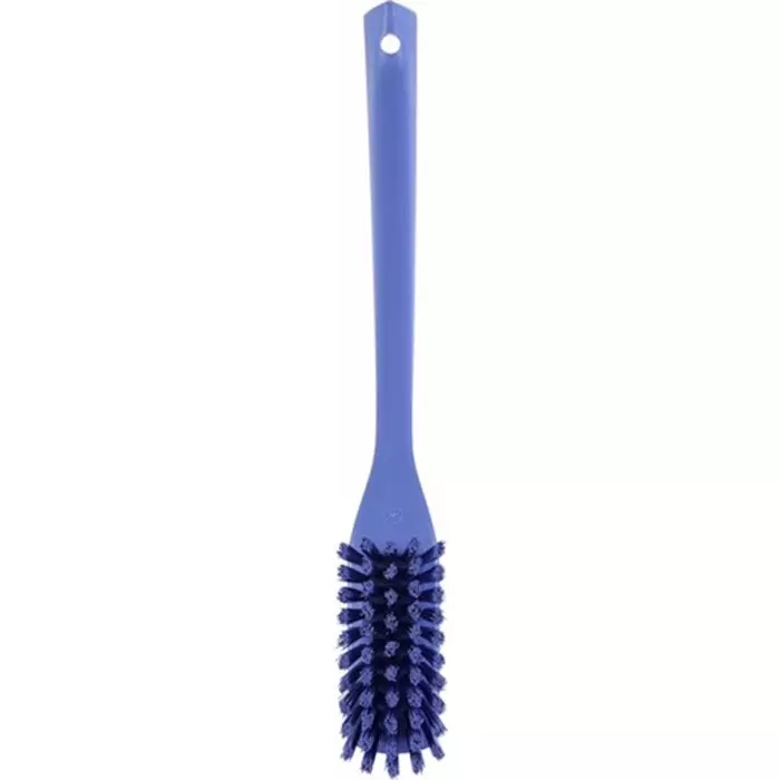 VIKAN Scrubbing Brush Polyester, Polypropylene & Stainless Steel Soft 270 mm Bristle Length Green, 41942