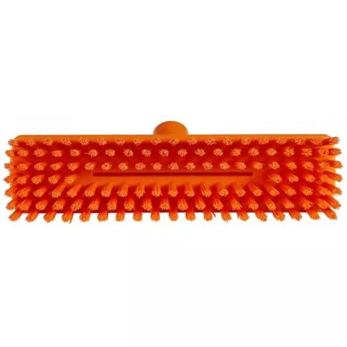 VIKAN Bristle Deck Brush Orange 24 mm Bristle Very Hard Polyester, Polypropylene, Stainless Steel Bristle, 70417