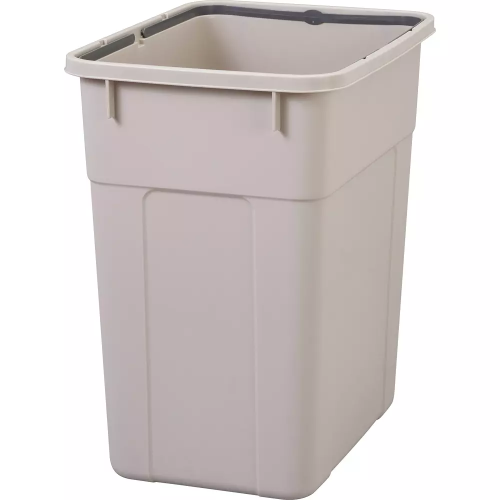 MonotaRO Polypail Square Trash Can Polypropylene (PP) Gray 90 L Capacity, 90L