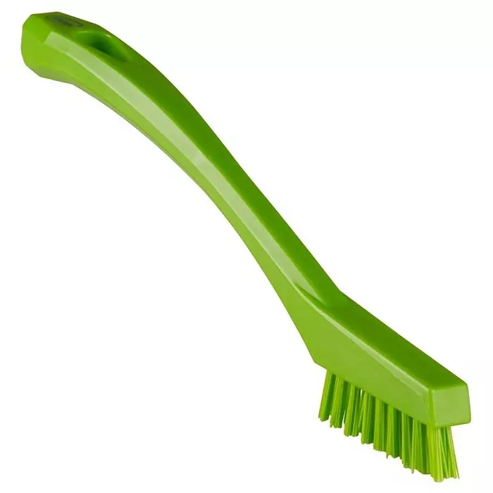 VIKAN Scrubbing Brush PET Extra Hard 15 mm Bristle Length Green, 440177