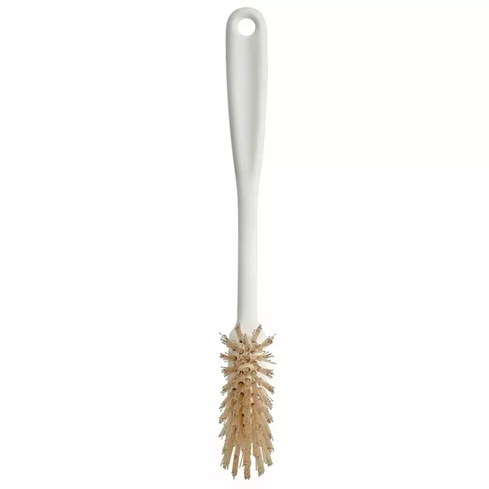 VIKAN Scrubbing Brush PET Hard 25 mm Bristle Length White, 42885