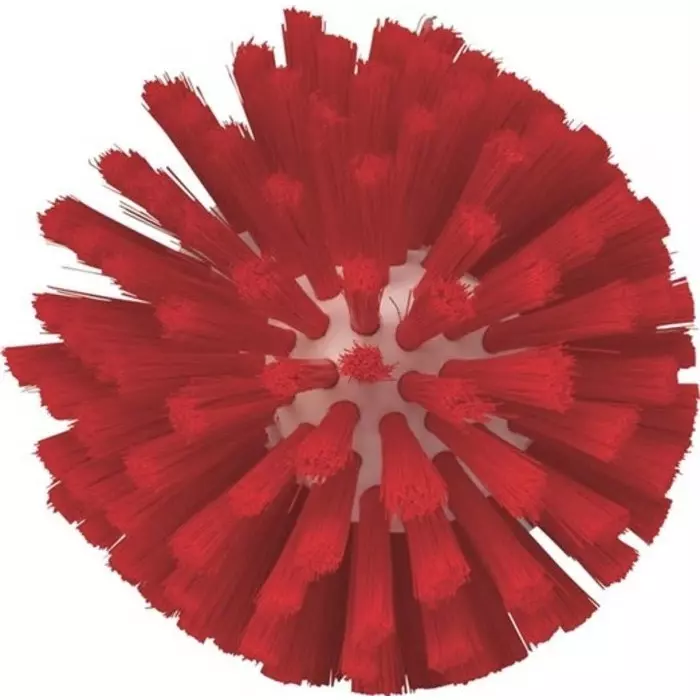 VIKAN Scrubbing Brush Polyester, Polypropylene & Stainless Steel Medium 33 mm Bristle Length Red, 70354